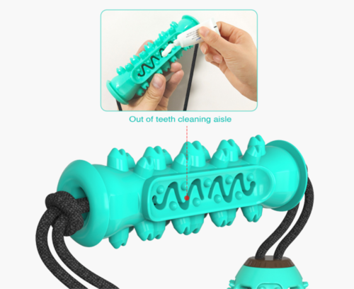 Interactive Dental Chew & Tug Toy for Dogs
