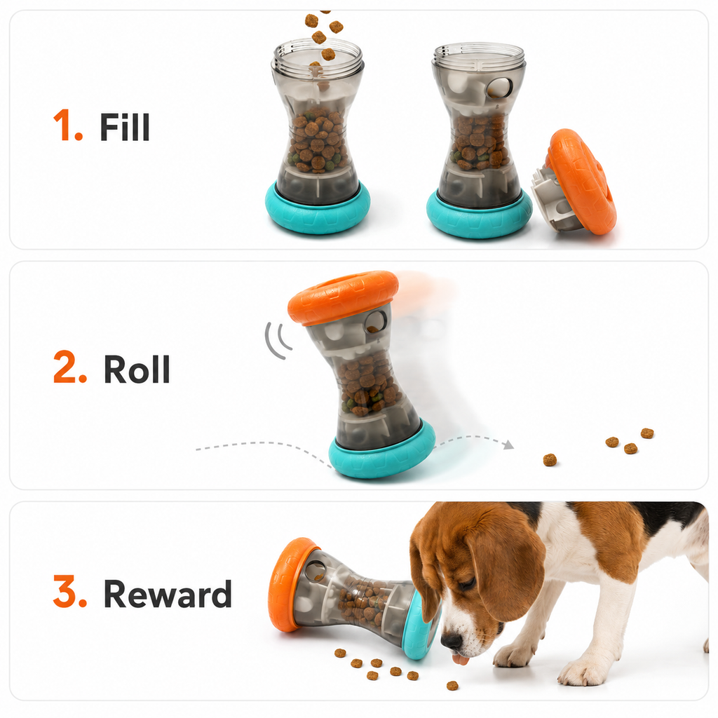 Roll & Reward Interactive Treat Toy