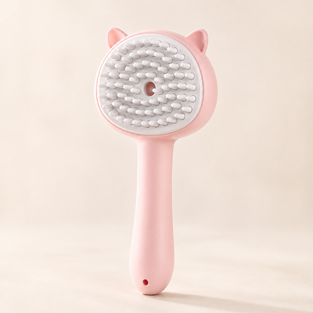 Self-Cleaning Mist Grooming Brush for Cats & Dogs