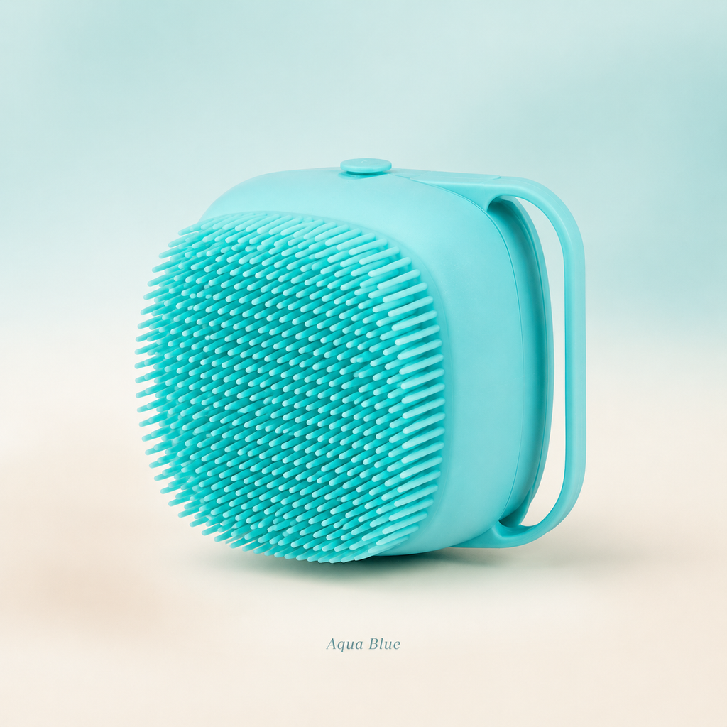 Silicone Pet Bath Brush with Shampoo Dispenser