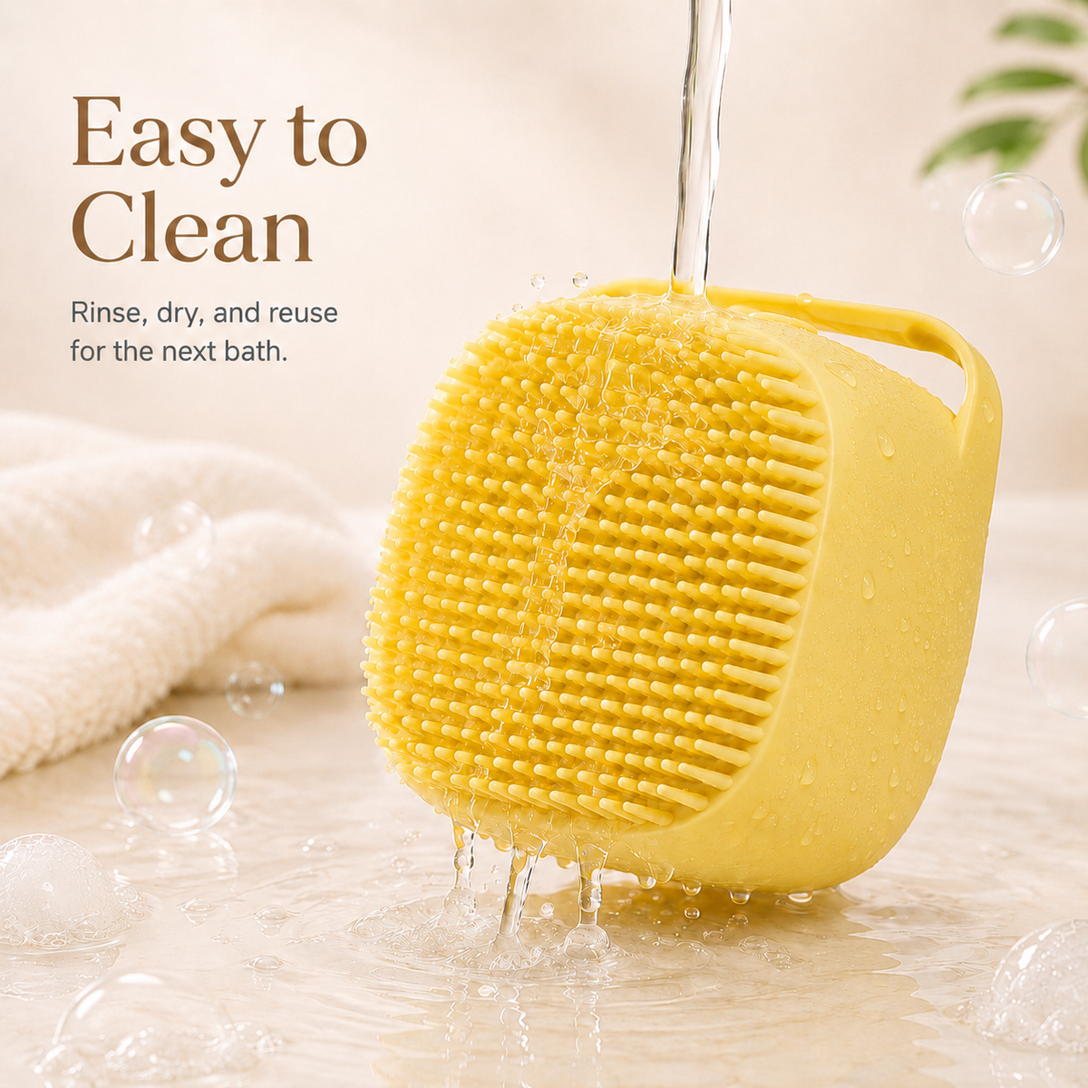 Silicone Pet Bath Brush with Shampoo Dispenser
