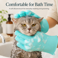 Silicone Pet Grooming Gloves for Cats & Dogs