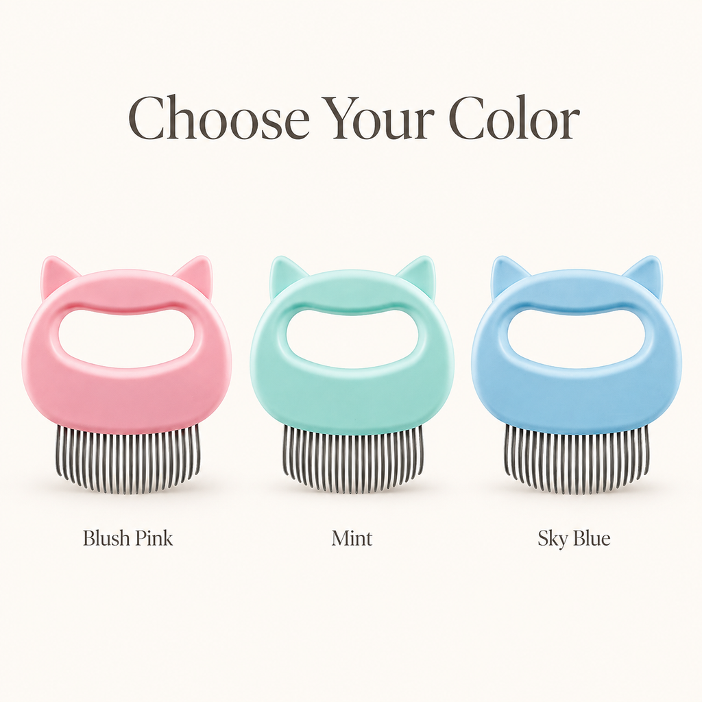 Cat Ear Grooming Comb for Loose Fur