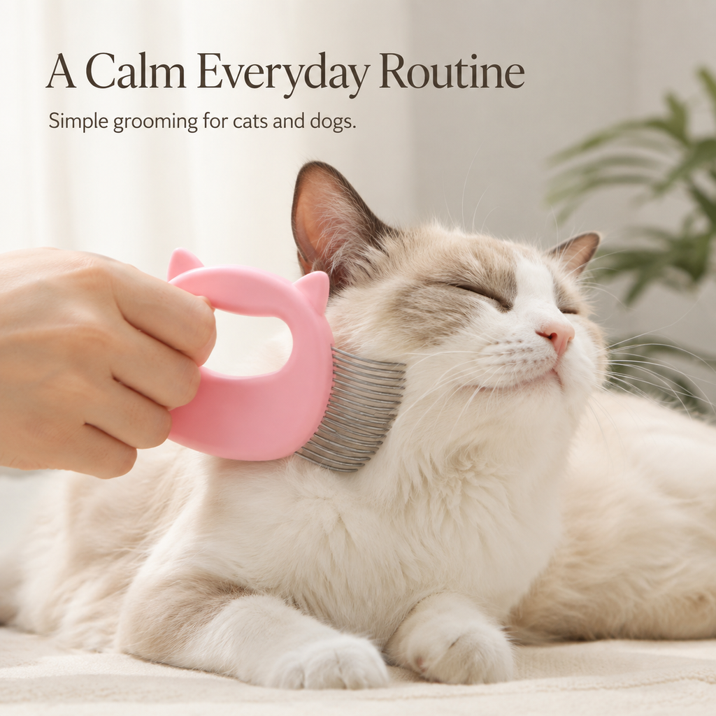 Cat Ear Grooming Comb for Loose Fur