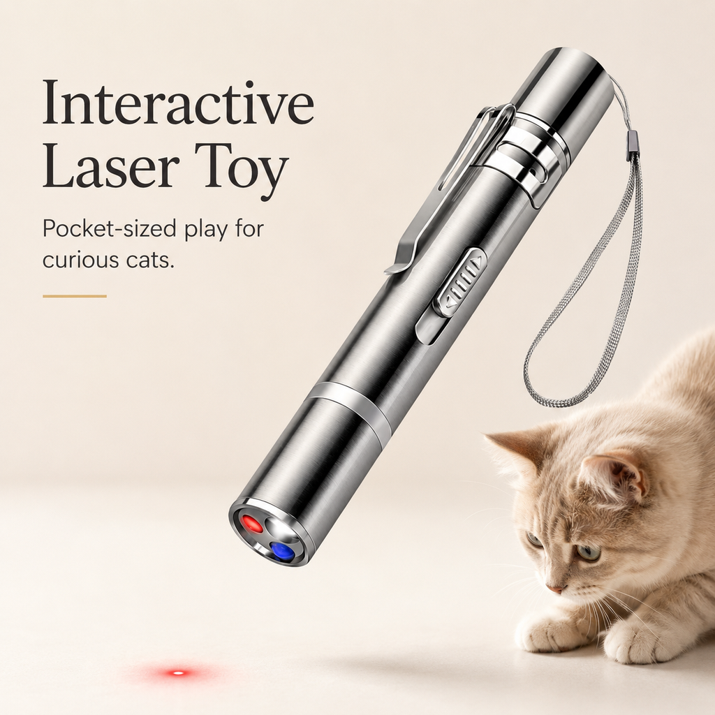 Rechargeable Cat Laser Pointer Toy with 5 Patterns