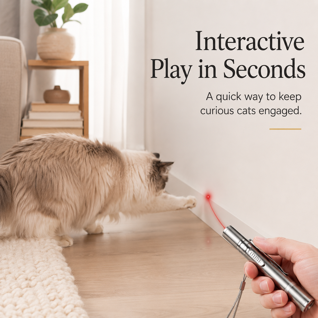 Rechargeable Cat Laser Pointer Toy with 5 Patterns