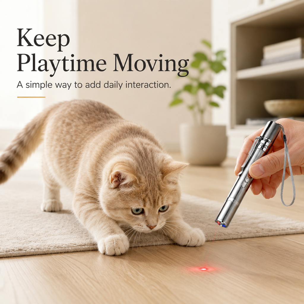 Rechargeable Cat Laser Pointer Toy with 5 Patterns