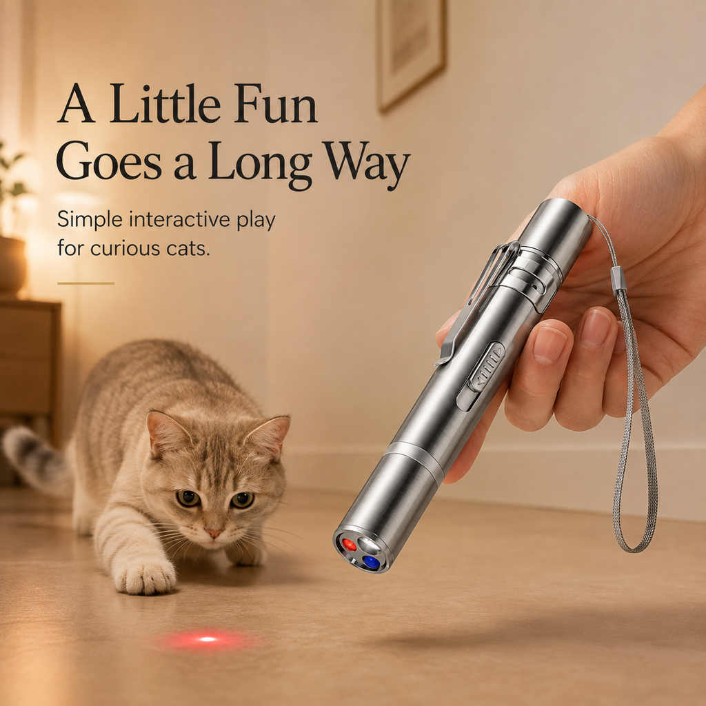 Rechargeable Cat Laser Pointer Toy with 5 Patterns