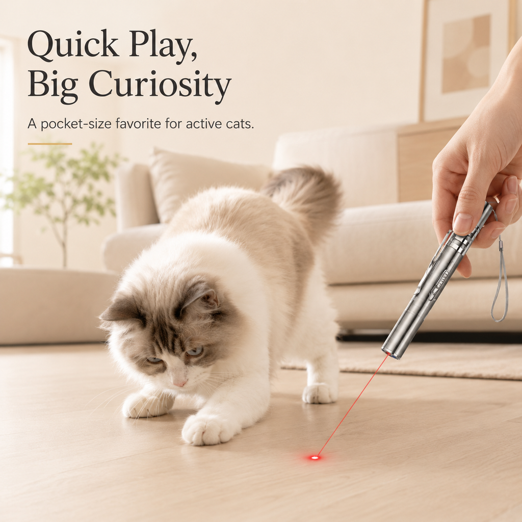Rechargeable Cat Laser Pointer Toy with 5 Patterns