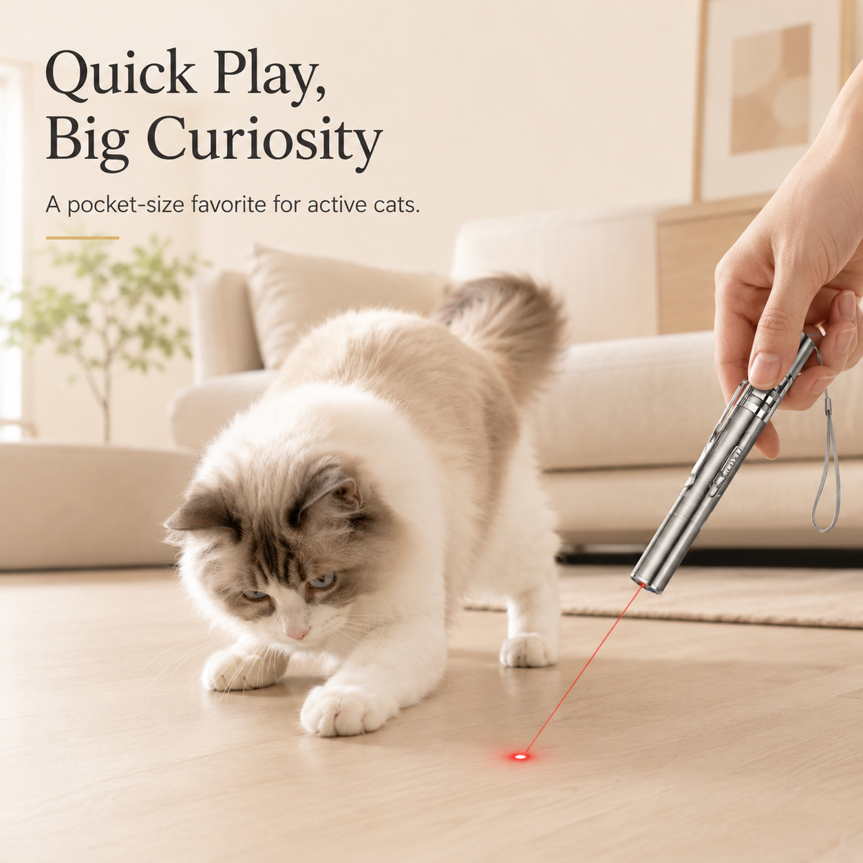 Rechargeable Cat Laser Pointer Toy with 5 Patterns