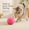 Automatic Rolling Plush Ball Toy for Cats