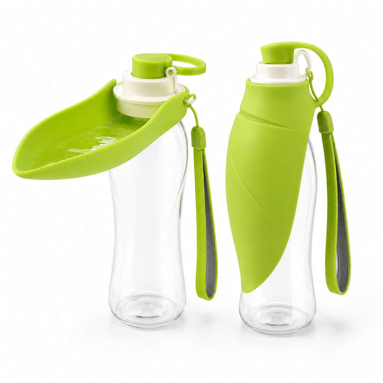 Portable Dog Water Bottle with Fold-Out Bowl