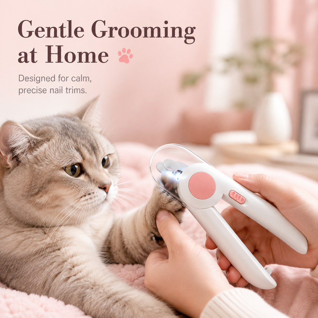 LED Pet Nail Clipper for Cats & Small Dogs