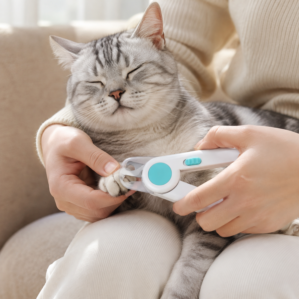 LED Pet Nail Clipper for Cats & Small Dogs
