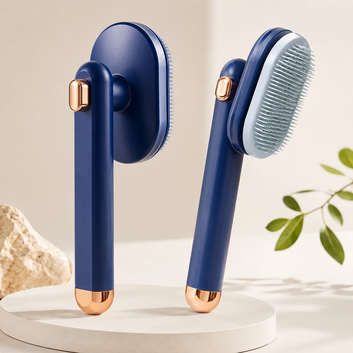 90° Rotating Self-Cleaning Pet Grooming Brush