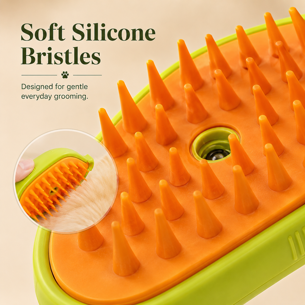 Rechargeable Mist Grooming Brush for Cats & Dogs