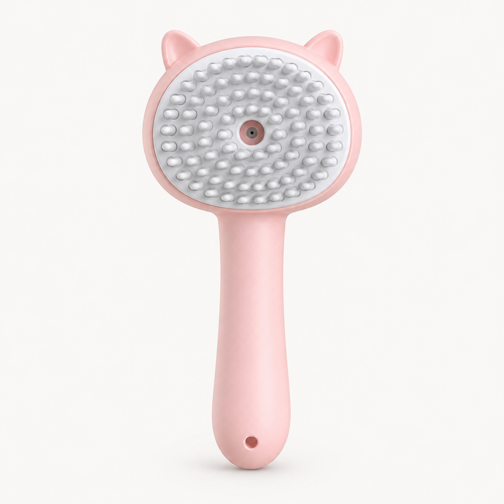 Self-Cleaning Mist Grooming Brush for Cats & Dogs