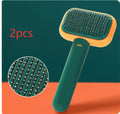 One-Touch Self-Cleaning Slicker Brush for Cats & Dogs