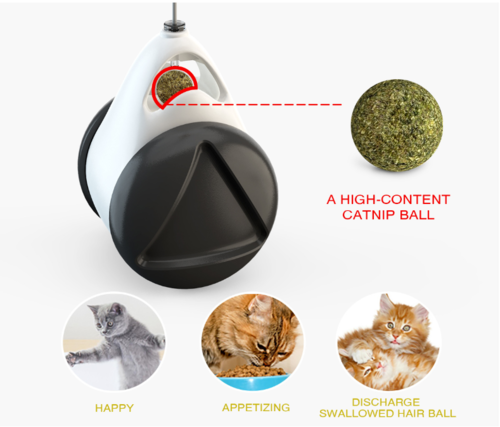 Self-Righting Wobble Cat Toy with Teaser Ball
